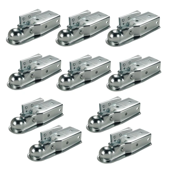 Fulton 3.5K Fas-Lok Straight Trailer Coupler for 2" Ball, 3" Channel Bolt-On
