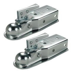 Fulton 2x 3.5K Trailer Coupler for 2" Ball 3" Channel w/ Holes on 3" Centers
