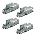 Fulton 3.5K Fas-Lok Straight Trailer Coupler 2 Inch Ball 3 Inch Channel Bolt-On