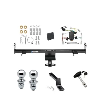 Reese Trailer Tow Hitch For 04-09 Mazda 3 Except w/Grand Touring LED Taillights Deluxe Package Wiring 2" and 1-7/8" Ball and Lock