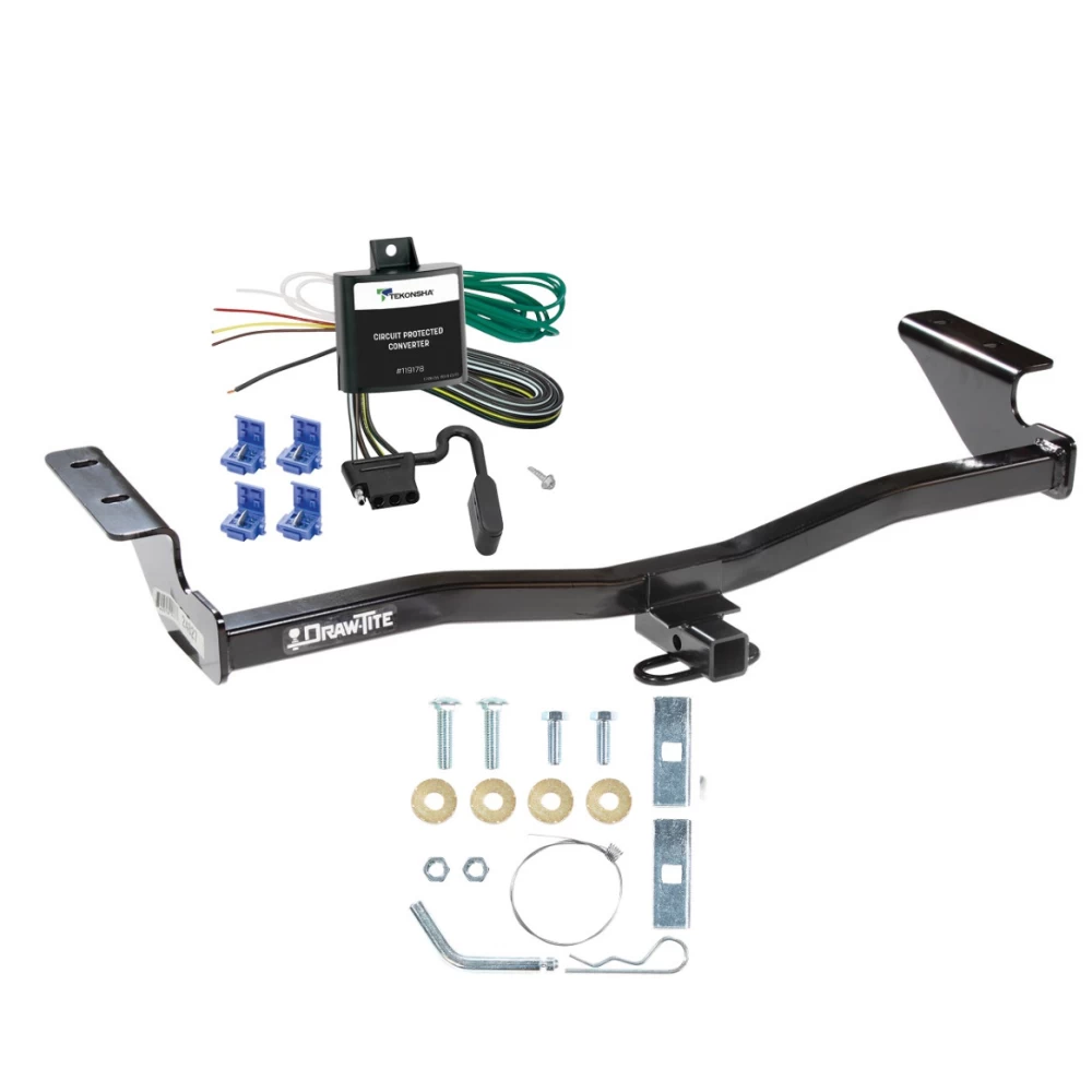 Trailer Tow Hitch For 07-10 Scion tC Trailer Hitch Tow Receiver w/ Wiring Harness Kit