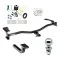 Trailer Tow Hitch For 10-11 Mercury Milan 10-12 Lincoln MKZ Complete Package w/ Wiring Draw Bar and 1-7/8" Ball