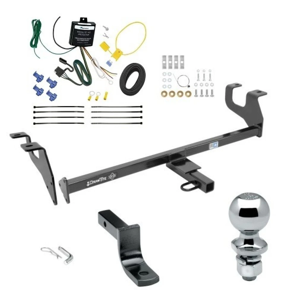 Trailer Tow Hitch For 15-17 Chrysler 200 All Models Complete Package w/ Wiring Draw Bar and 2" Ball