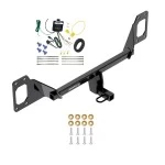 Trailer Hitch Tow Receiver w/ Wiring Harness Kit For 16-21 Honda Civic Coupe & Hatchback - exc center exhaust