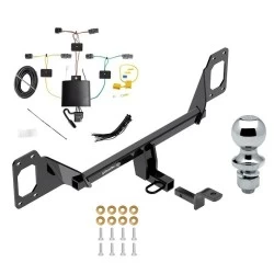 Trailer Tow Hitch For 22-26 Honda Civic Hatchback & Sedan- exc center exhaust Complete Package w/ Wiring Draw Bar and 1-7/8" Ball