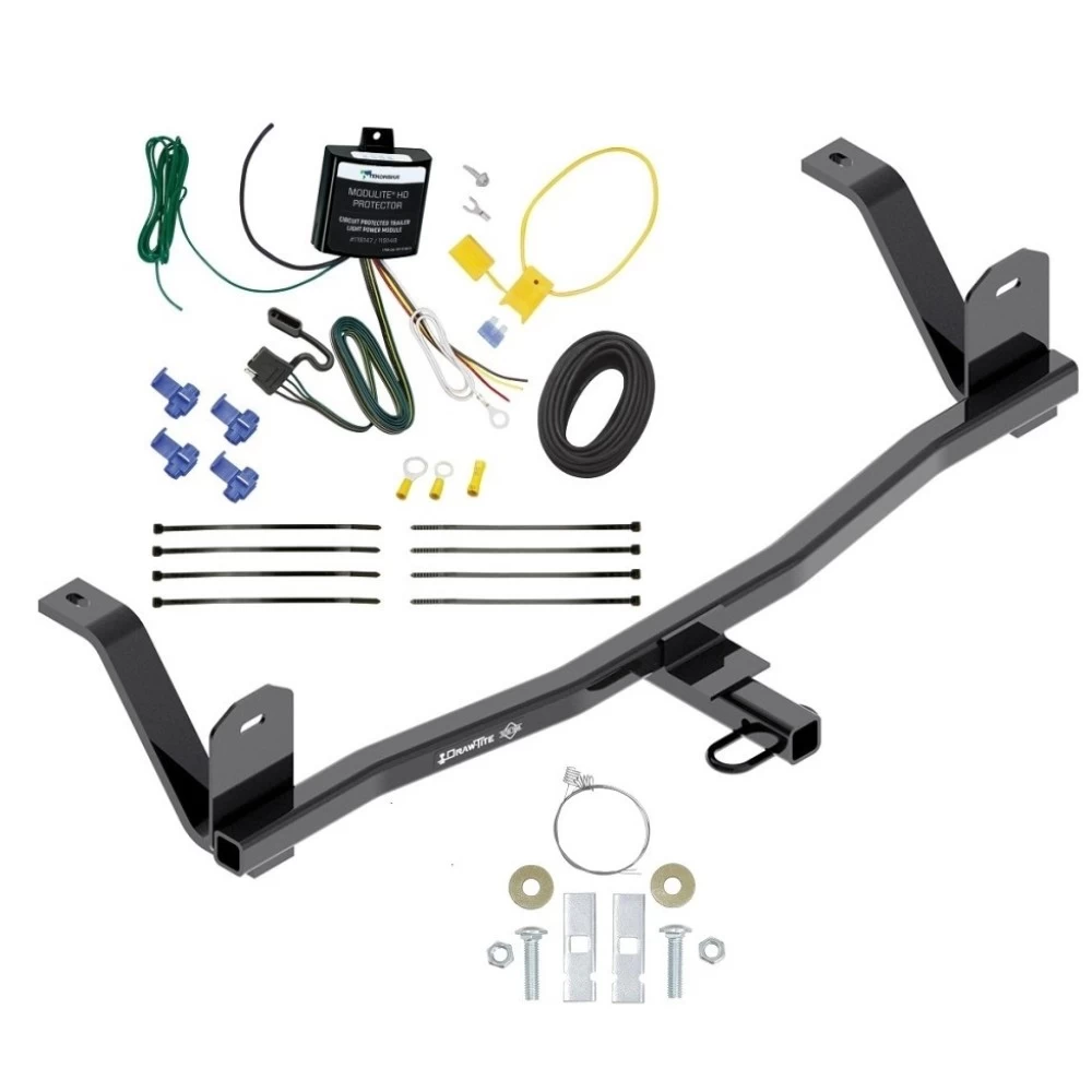 Custom Fit Trailer Hitch Draw-Bar w/ Pin/Clip Wiring Harness (Requires Splicing) 1-7/8" Chrome Ball Installation Hardware Installation Instructions 249560 119148 63810 Draw-Tite Trailer Tow Hitch 17-22 Chevy Bolt Complete Package Wiring Draw Bar and Trailer Tow Hitch For 17-22 Chevy Bolt EV w/ Wiring Harness Kit