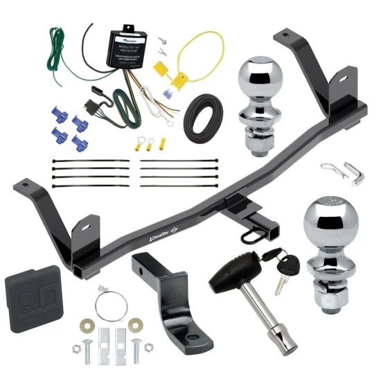 Trailer Tow Hitch For 17-21 Chevrolet Bolt EV All Models Deluxe Package Wiring 2" and 1-7/8" Ball and Lock