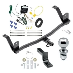 Trailer Tow Hitch For 17-21 Chevrolet Bolt EV All Models Complete Package w/ Wiring Draw Bar and 2" Ball