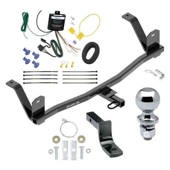 Trailer Tow Hitch For 17-21 Chevrolet Bolt EV All Models Complete Package w/ Wiring Draw Bar and 2" Ball