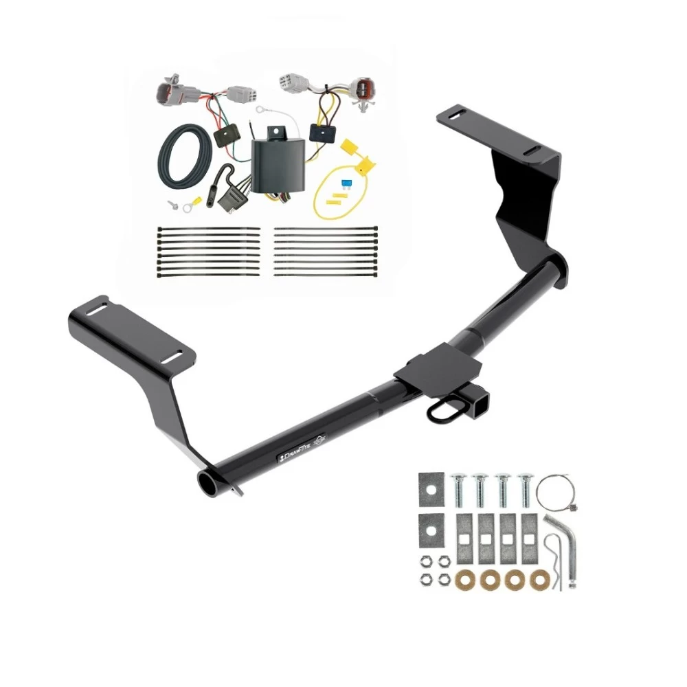 Trailer Tow Hitch For 17-23 Subaru Impreza 5 Dr. Wagon single exhaust Tow Receiver w/ Wiring Harness Kit