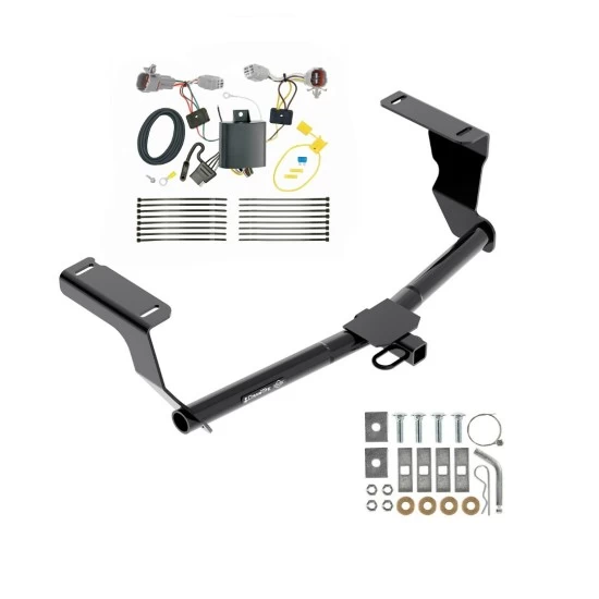 Trailer Tow Hitch For 17-23 Subaru Impreza 5 Dr. Wagon single exhaust Tow Receiver w/ Wiring Harness Kit
