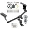 Trailer Tow Hitch For 17-23 Subaru Impreza 5 Dr. Wagon single exhaust Complete Package w/ Wiring Draw Bar and 2" Ball