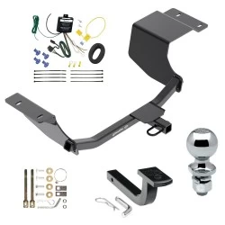 Trailer Tow Hitch For 11-19 Ford Fiesta Hatchback Complete Package w/ Wiring Draw Bar and 2" Ball