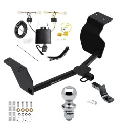 Trailer Tow Hitch For 20-25 Toyota Corolla Sedan Complete Package w/ Wiring Draw Bar and 1-7/8" Ball