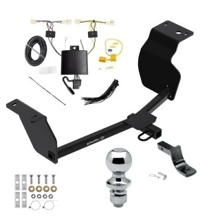 Trailer Tow Hitch For 20-24 Toyota Corolla Sedan Complete Package w/ Wiring Draw Bar and 1-7/8" Ball
