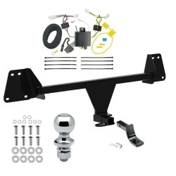 Trailer Tow Hitch For 19-24 Toyota Corolla Hatchback Complete Package w/ Wiring Draw Bar and 1-7/8" Ball