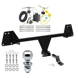 Trailer Tow Hitch For 19-24 Toyota Corolla Hatchback Complete Package w/ Wiring Draw Bar and 2" Ball