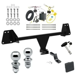 Trailer Tow Hitch For 19-24 Toyota Corolla Hatchback Deluxe Package Wiring 2" and 1-7/8" Ball and Lock
