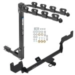 Custom Fit Trailer Hitch 4 Bike Carrier Installation Hardware Installation Instructions 24992 1393100G Draw-Tite Trailer Tow Hitch 4 Bike Rack 20-22 Hyundai Venue tilt away adult or child arms fold down carrier 20 21 22 2020 2021 2022 Trailer Tow Hitch w/ 4 Bike Rack For 20-23 Hyundai Venue tilt away adult or child arms fold down carrier