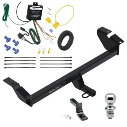 Trailer Tow Hitch For 23-26 Toyota Crown All Models Complete Package w/ Wiring Draw Bar and 1-7/8" Ball