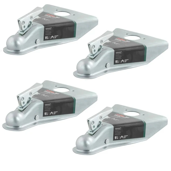 CURT 5K A-Frame Trailer Coupler 2" Ball Zinc Weld-On – 4 Pack Bundle