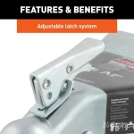 CURT 5K A-Frame Trailer Coupler 2" Ball Zinc Weld-On – 4 Pack Bundle