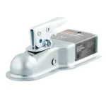 CURT 2K Straight Tongue Trailer Coupler for 3" Channel with Posi-Lock, Zinc