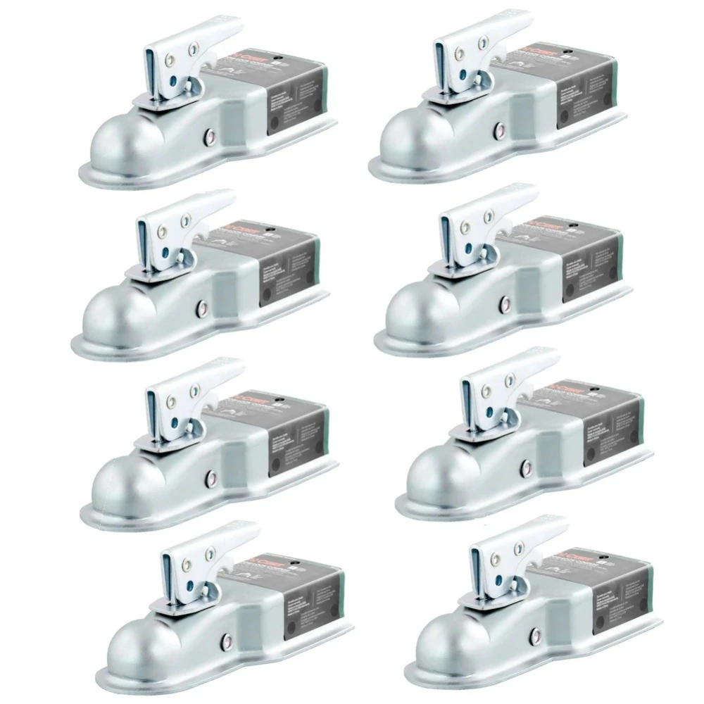CURT 2K Straight Tongue Trailer Coupler for 3" Channel with Posi-Lock, Zinc