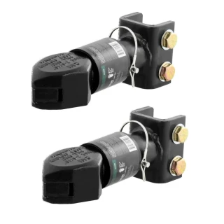 2x CURT 12,500 lbs Adjustable Channel-Mount Trailer Couplers for 2-5/16" Ball