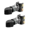 2x CURT 12,500 lbs Adjustable Channel-Mount Trailer Couplers for 2-5/16" Ball