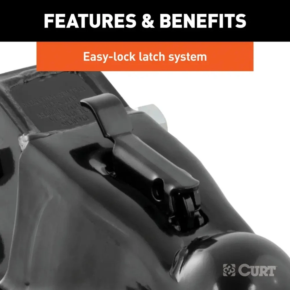 CURT 14K Adjustable Channel-Mount Trailer Coupler for 2-5/16" Ball – 4-Pack Heavy-Duty