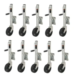 CURT 10x 1.5K Marine Trailer Jack w/ 8" Wheel and 10" Travel