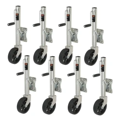CURT 8x 1.5K Marine Trailer Jack w/ 8" Wheel and 10" Travel