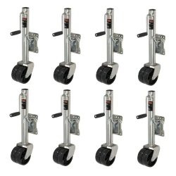 CURT 8x 1.5K Marine Trailer Jack w/ Dual 6" Wheels and 10" Travel