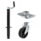 CURT 2000 lb A-Frame Trailer Jack with 15 Inch Travel, Top-Wind, Wheel, Foot