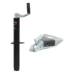 CURT A-Frame Trailer Jack and 2" Coupler Bundle for Towing