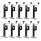 CURT 2K Bracket-Mount Swivel Trailer Jack Bundle with Top Handle and 10" Travel