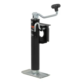 CURT 2K Bracket-Mount Swivel Trailer Jack with Top Handle and 10" Travel