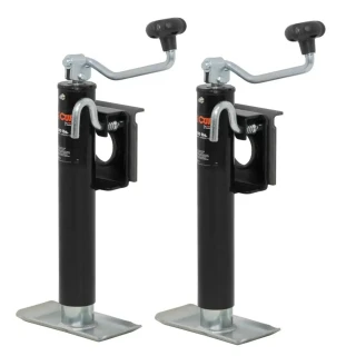 CURT 2K Bracket-Mount Swivel Trailer Jack with Top Handle and 10" Lift