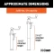 CURT 2K Bracket-Mount Swivel Trailer Jack with Topwind Handle and Footplate