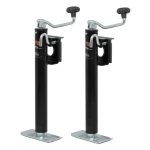 CURT 2K bracket-mount swivel trailer jack with top handle and 15 inch travel