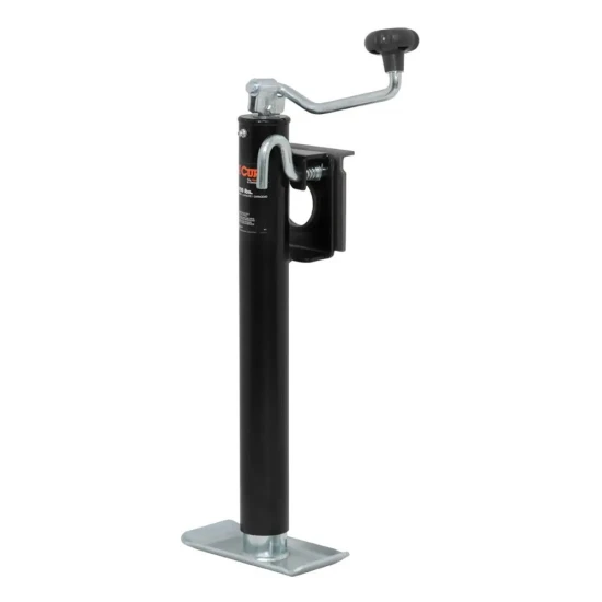 CURT 2K bracket-mount swivel trailer jack with top handle and 15 inch travel
