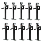 CURT 2K Bracket-Mount Swivel Trailer Jacks with Side Handle and Footplate