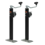 CURT 2K Pipe-Mount Swivel Trailer Jack with Topwind Handle and 15 Inch Travel
