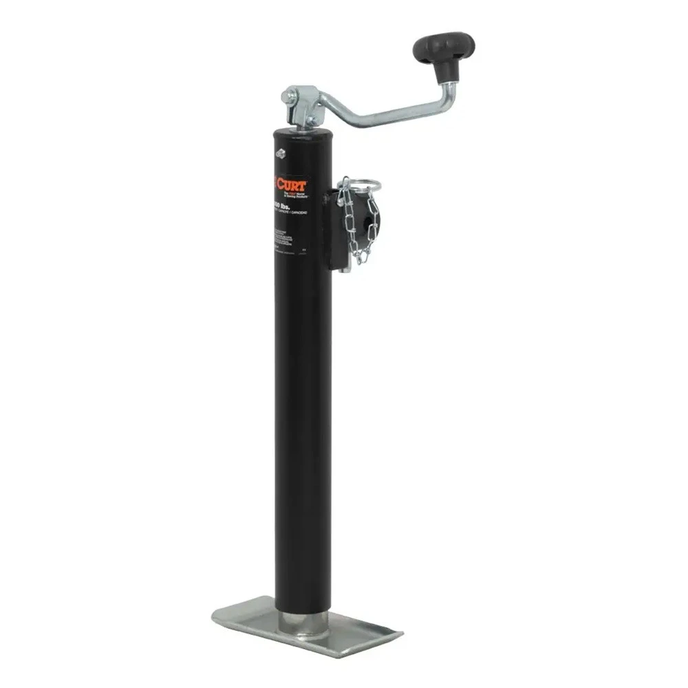 CURT 2K Pipe-Mount Swivel Trailer Jack with Topwind Handle – 15" Lift (8-Pack)
