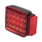 Wesbar 4x4 LED Over 80 Inch Trailer Taillight Kit Pair with 25 ft Harness
