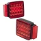 Wesbar 4x4 LED Over 80 Inch Trailer Taillight Kit Pair with 25 ft Harness