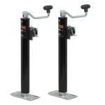 CURT 5K Pipe-Mount Swivel Trailer Jack Topwind Handle with 15 Inch Travel