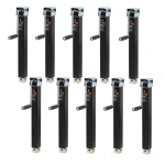 CURT 10-Pack 5K Weld-On Square Trailer Jacks with Sidewind Handle and 15" Lift