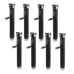 CURT 5K Direct-Weld Square Trailer Jack Bundle with Sidewind Handle – 15" Travel